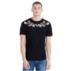Mens Washed Floral Tee | Black | Size Small | True Religion