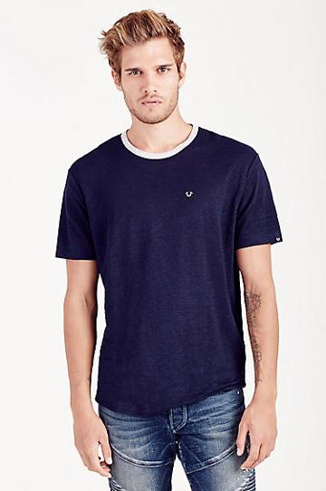 True Religion Applique Mens Tee - True Navy