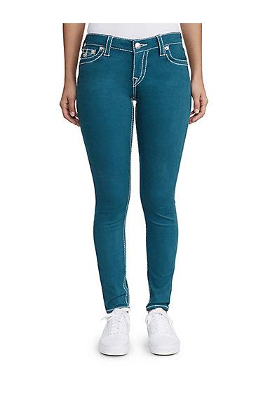 Womens Big T Sateen Super Skinny Pant W/ Flap | Marina | Size 23 | True Religion