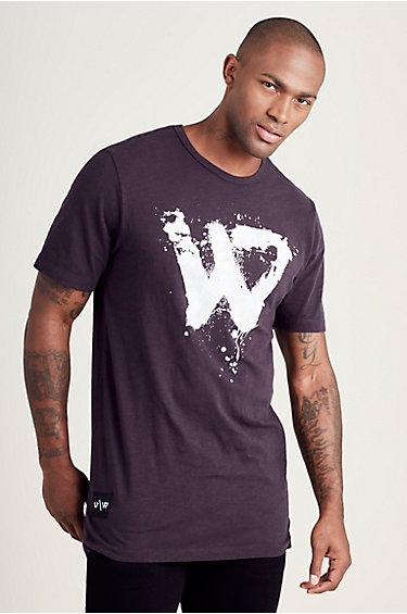 Russell Westbrook Elongated Mens Tee | Black/white | Size Medium | True Religion