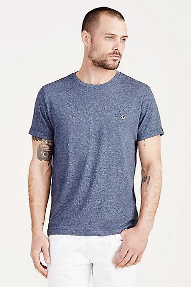 True Religion Mock Twist Crew Mens Tee - Dark Denim