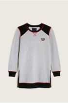 Kids Sweatshirt Dress | Heather Grey  | Size Small | True Religion