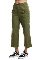 Womens High Rise Utility Culotte Pant | Moss | Size 23 | True Religion