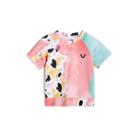 Toddler/little Kids Terry Watercolor Petal Pullover Tee | Pink | Size 3t | True Religion