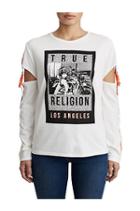 Womens Long Sleeve Ls Tee | White | Size X Small | True Religion