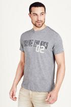 True Religion Only The Strong Survive Mens Tee - Heather Grey