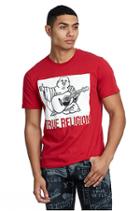 Men's True Religion Portrait Crew Neck Tee | Ruby Red | Size Small