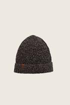 True Religion Two Tone Knit Watchcap - Jet Black