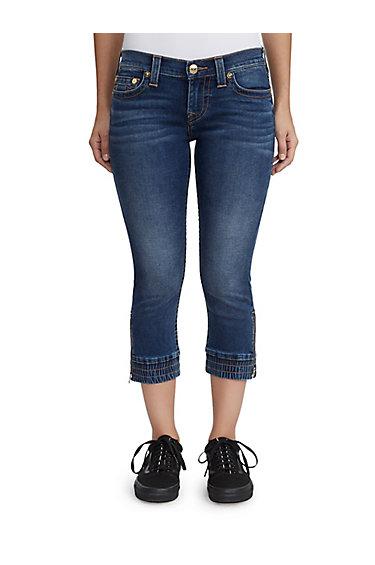 Women's Zip Ankle Capri Pant | Paradise Falls | Size 24 | True Religion