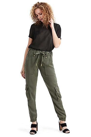 Womens Boyfriend Cargo Pant | Military Green  | Size 23 | True Religion