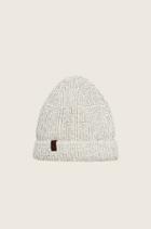 True Religion Two Tone Knit Watchcap - White