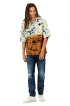 Mens Distressed Geno Slim Jean | Worn Combat Blue | Size 28 | True Religion