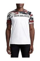 Men's Camo Team Logo Tee | White/mix | Size X Small | True Religion