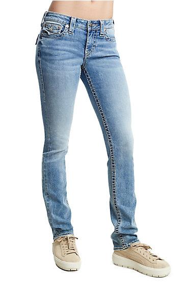 Women's Straight Fit Big T Jean | Ewlm Mineral Skies | Size 23 | True Religion