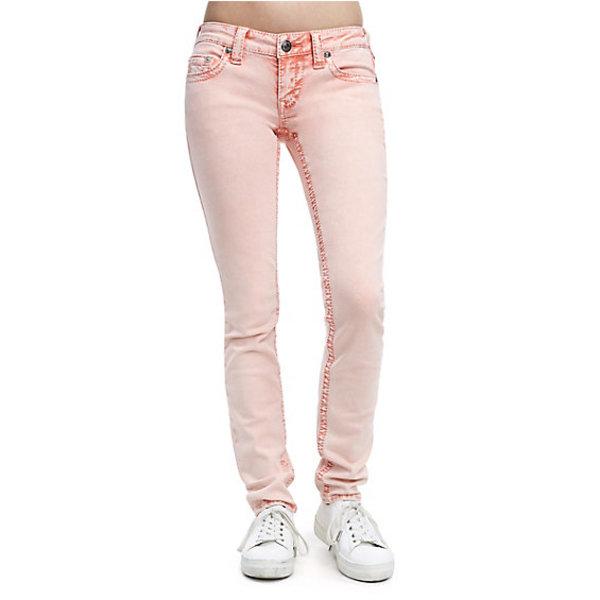 Women's Skinny Fit Big T Jean | Lava Wash Papaya | Size 28 | True Religion