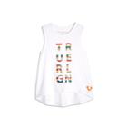Stripe Logo Toddler/little Kids Tank Top | White | Size 3t | True Religion
