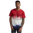 Men's Buddha Brand Crew Neck Tee | Red/turquoise | Size Small | True Religion