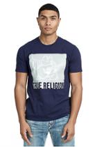 Men's True Religion Portrait Crew Neck Tee | Navy | Size Small