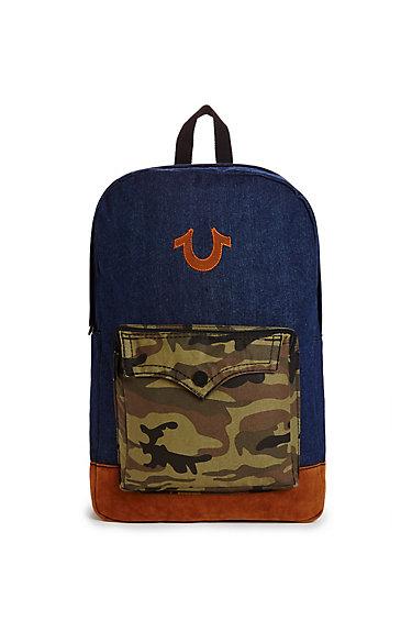 Denim Camo Mens Backpack | Body Rinse | True Religion