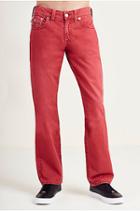 Straight Flap Big T Mens Pant | Ruby Red | Size 29 | True Religion
