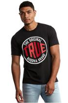 Mens Outfield Tee | Black | Size Small | True Religion