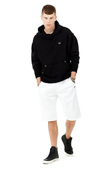 Mens Basic Sweat Short | White  | Size Small | True Religion