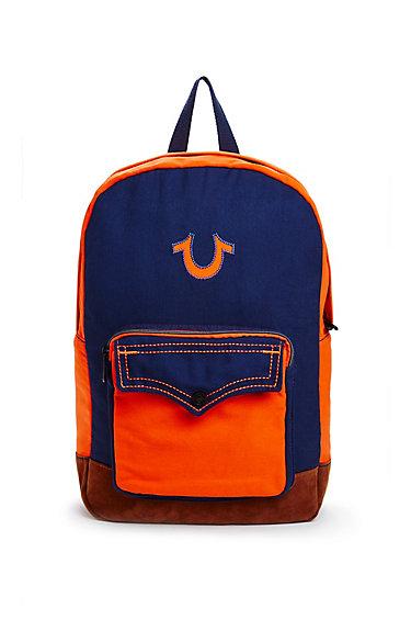 Mens Colorblock Backpack | Navy | True Religion