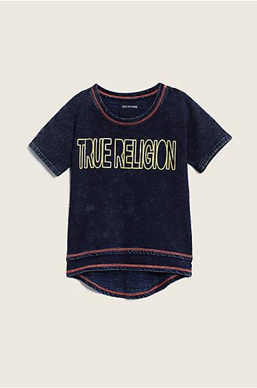 Layered Dolman Kids Tee | Midnight | Size 2t | True Religion