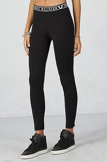 True Religion Branded Active Womens Legging - Black