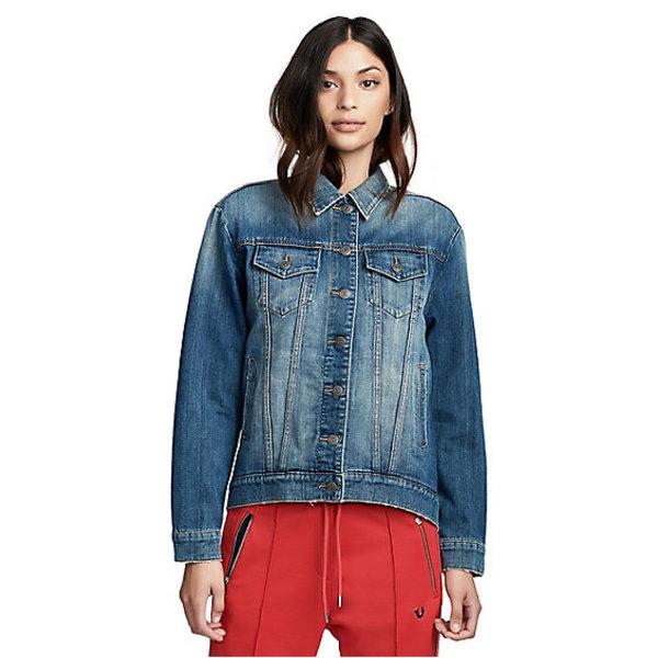 Womens Trucker Jacket | Seasoned Blue | Size Small | True Religion