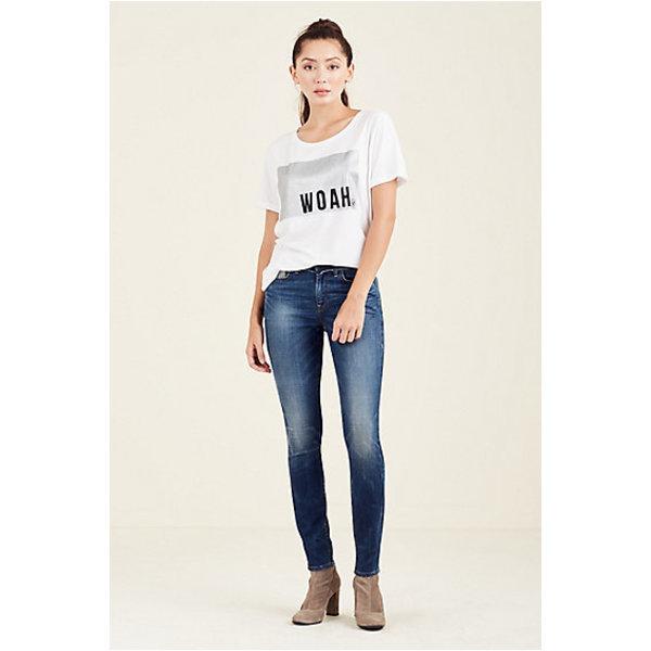 Womens Glitter Graphic Tee | White | Size X Small | True Religion