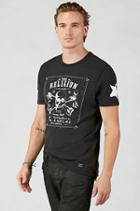 True Religion Skull And Bones Mens T-shirt - Jet Black