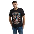 Mens Novelty Washed Graphic Tee | Black | Size Small | True Religion