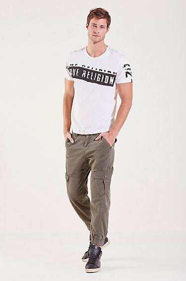 True Religion Cargo Runner Mens Pant - Olive Camo