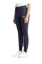 Womens Crystal Embellished Zipper Jogger | Navy | Size X Small | True Religion