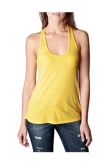 True Religion Twisted Racerback Womens Tank - Cocoon