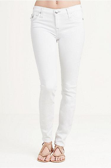 True Religion Super Skinny White Womens Jean - Optic White