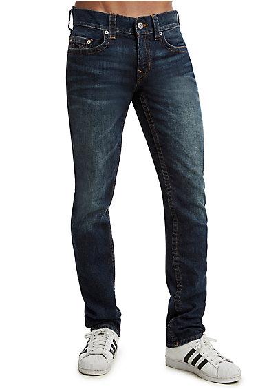 Men's Skinny Fit Jean | Abandon Indigo Clean | Size 28 | True Religion