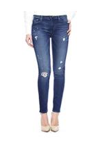 True Religion Halle Mid Rise Super Skinny Ripped Womens Jean