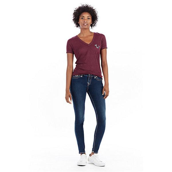 Halle Super T Skinny Womens Jean | Deep Sea Blue | Size 27 | True Religion