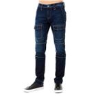 Mens Utilitarian Cargo Skinny Jean | Dark Indigo Field | Size 29 | True Religion
