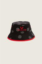 Reversible Allover Print Hat | Jet Black | Size Sm | True Religion