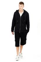 3d Embossed Elongated Mens Hoodie | Black | Size Small | True Religion