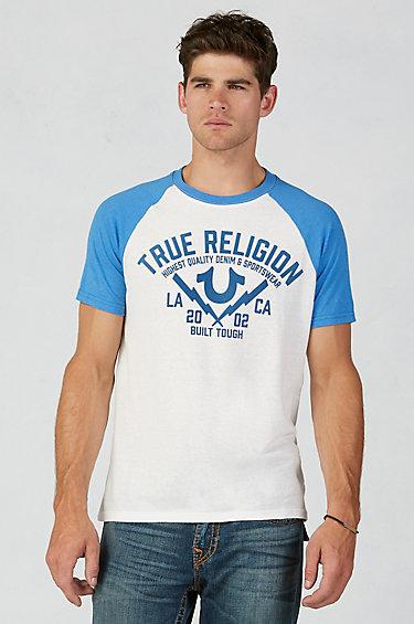 True Religion Hand Picked True Shocker Raglan Mens T-shirt