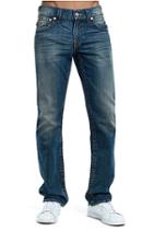 Men's Straight Fit Multi Stitch Jean | Chrome Blue | Size 29 | True Religion