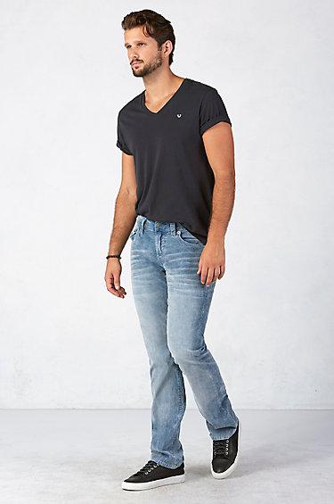 True Religion Ricky Acid Wash Corduroy Mens Pant - Navy