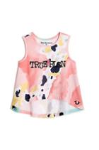 Big Kids Watercolor Tank Top | White | Size Small | True Religion