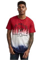Men's Buddha Brand Crew Neck Tee | Red/turquoise | Size X Small | True Religion