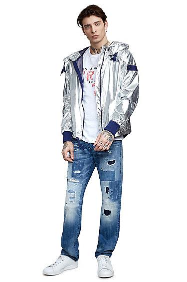 Silver Bomber Mens Hoodie | Size Small | True Religion
