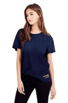 Womens Embroidered Snake And Skull Floral Tee | Indigo | Size X Small | True Religion
